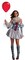The Costume Center Gray and Red Pennywise Women Adult Halloween Costume - Medium